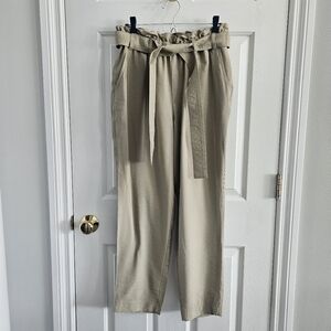 NWOT A New Day High Rise Paper Bag Waist Pants With Belt